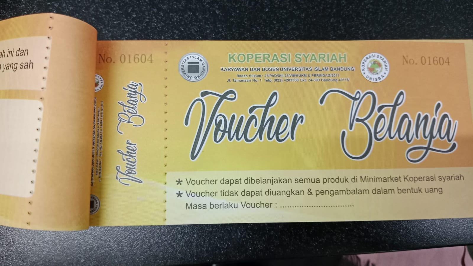 Voucher Belanja Tahunan untuk Anggota Kopdoskar UNISBA Resmi Dibagikan